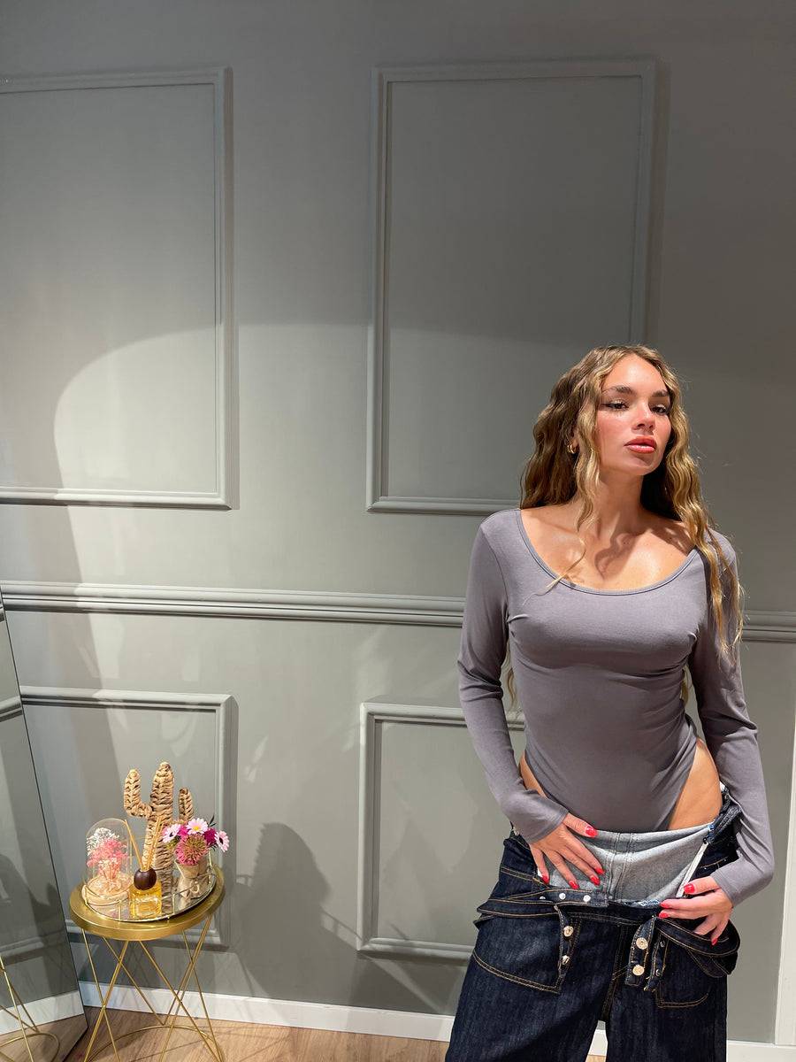 Lovely Sisters Body Anna grigio In Linea
