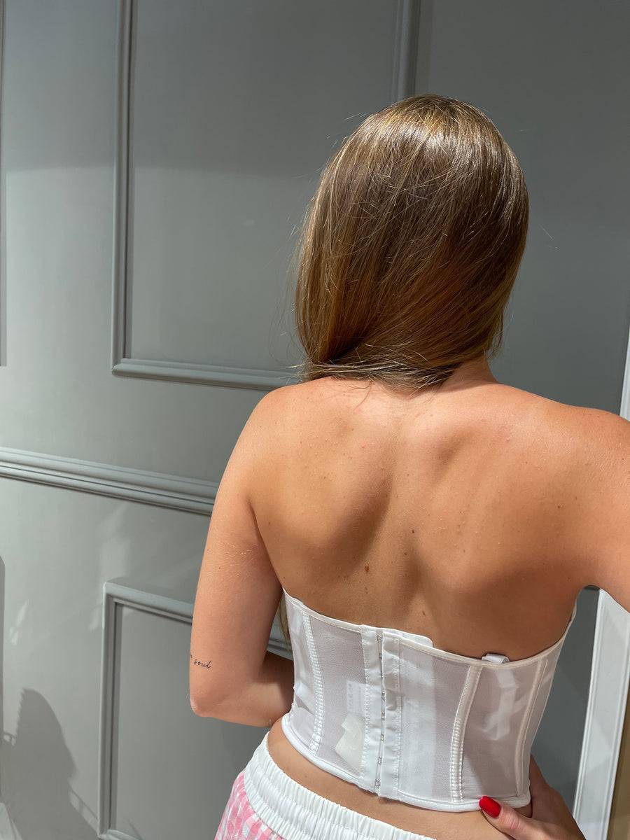 Lovely Sisters Corpetto Zoe Bianco Shopping Online