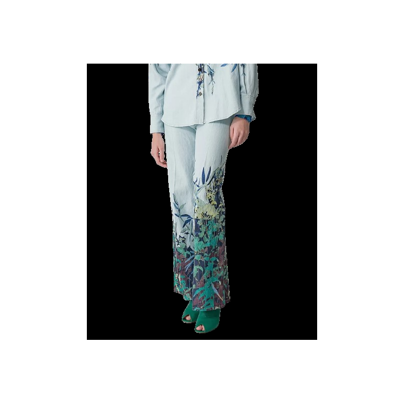 Roberto Fanella forte_forte pantalone "heaven" print Nuovo
