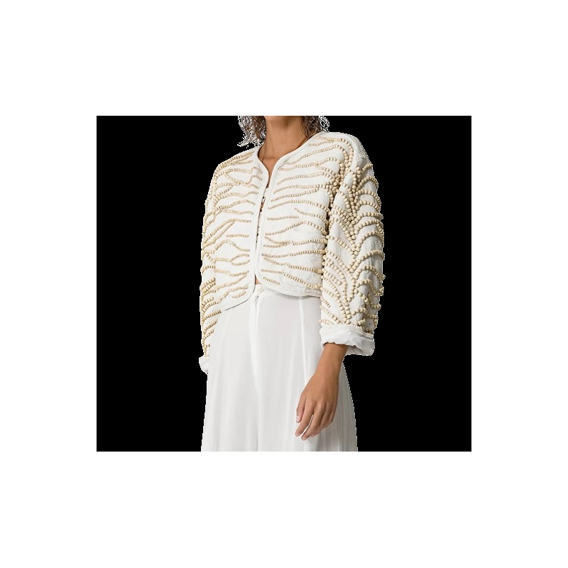 Roberto Fanella forte_forte giacca jacquard cotone macramè Pezzi Unici