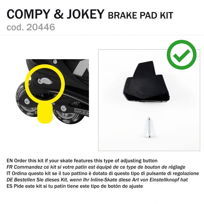 Roces KIT BRAKE PAD COMPY / JOKEY