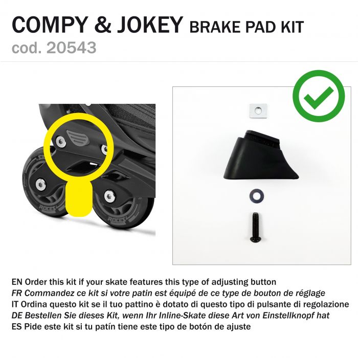 Roces KIT BRAKE PAD JOKEY / COMPY