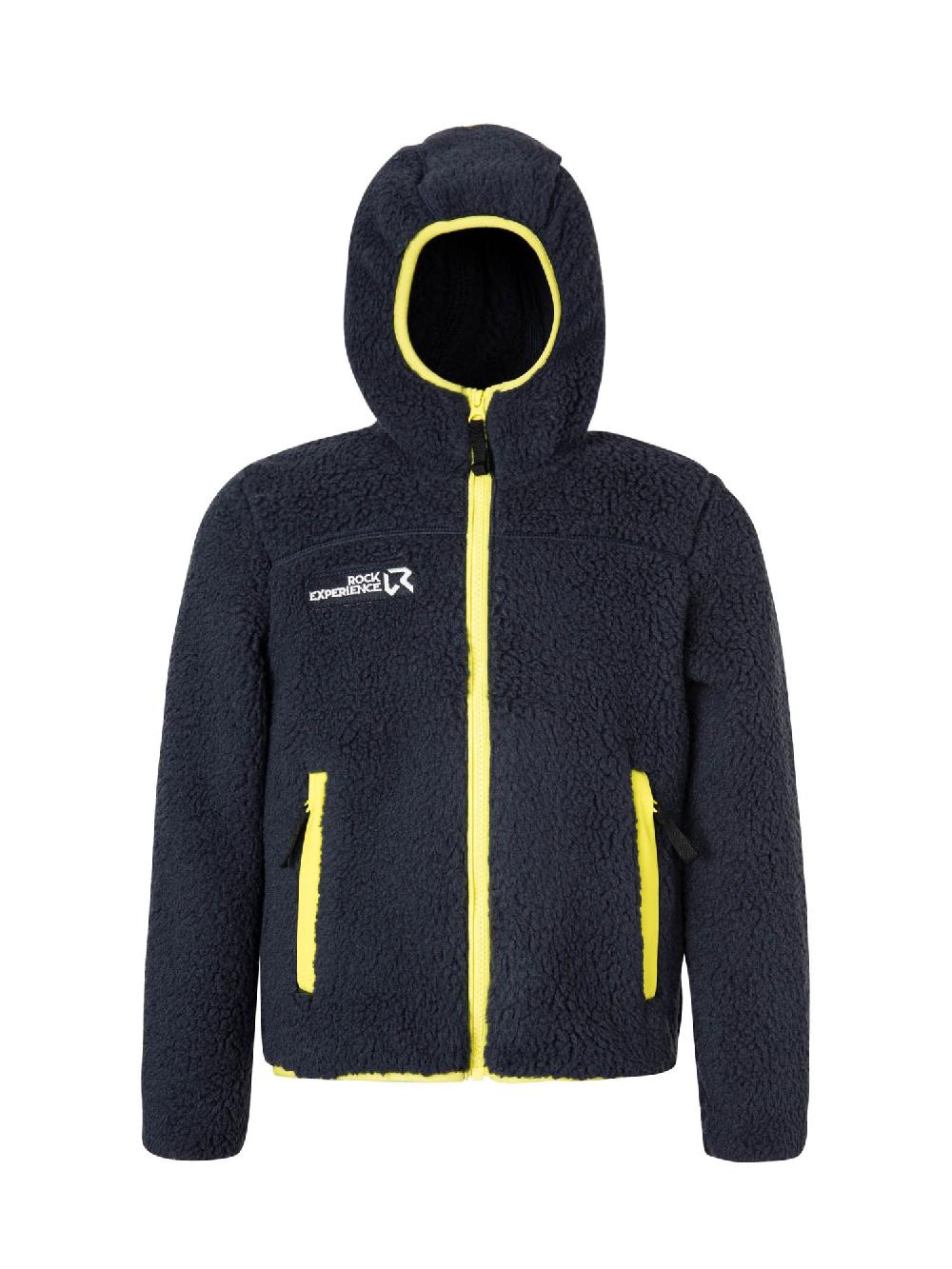 Rock Experience Beaver Hoodie FZ pile bambino