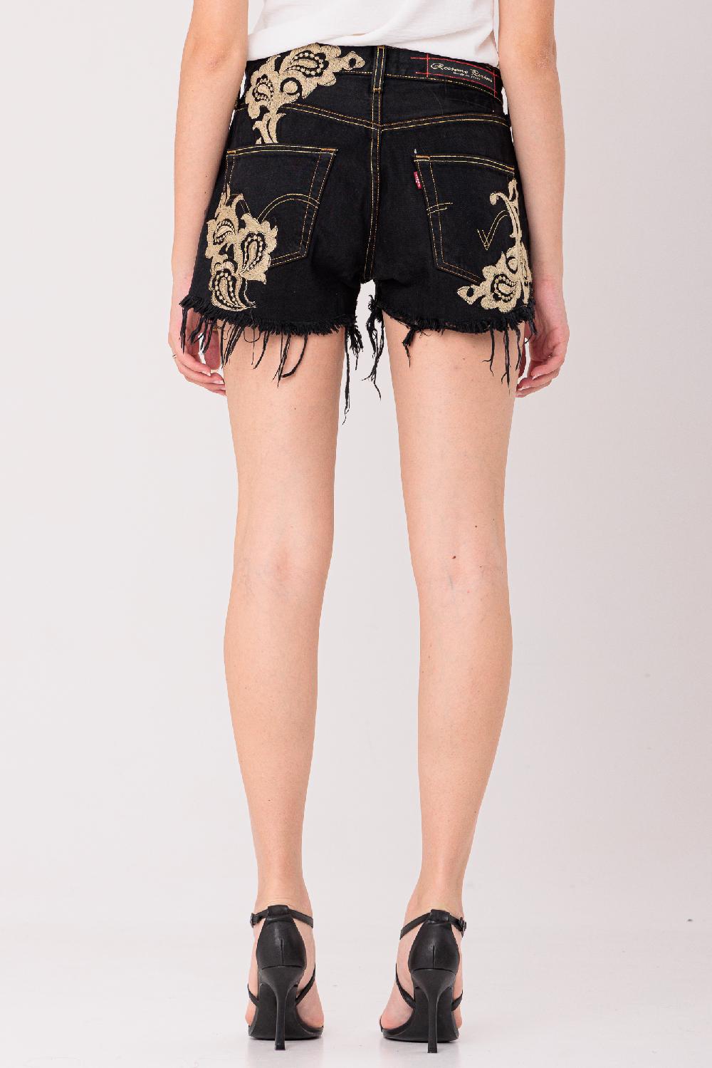 Rossano Perini SHORTS BLK EMBRODERY Trasporto libero internazionale