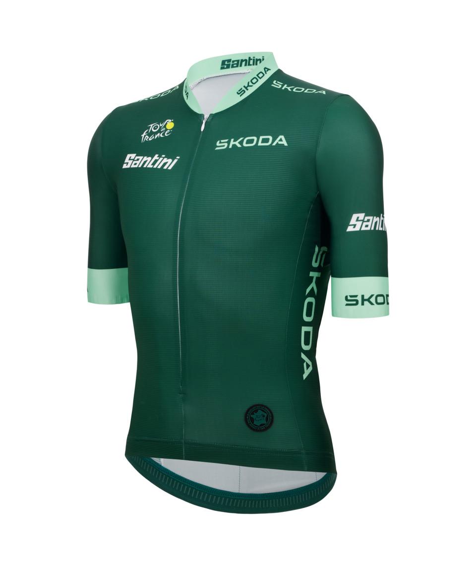 Santini Maglia Verde del Tour de France - MIGLIOR VELOCISTA - MAGLIA Economico