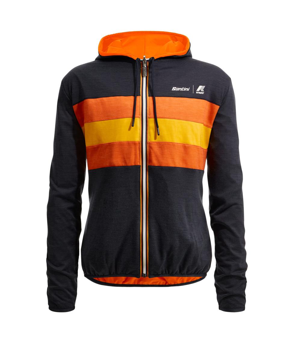 Santini SANTINI x K-WAY - GIACCA ANTIVENTO REVERSIBILE Offerte