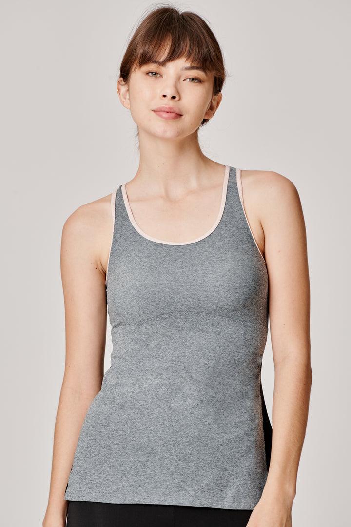 Sàpopa Classico Grey-Pink Tank Top Novità