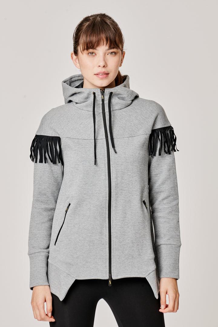 Sàpopa Kiwi Grey Fringe Sweatshirt Fino Al -60%