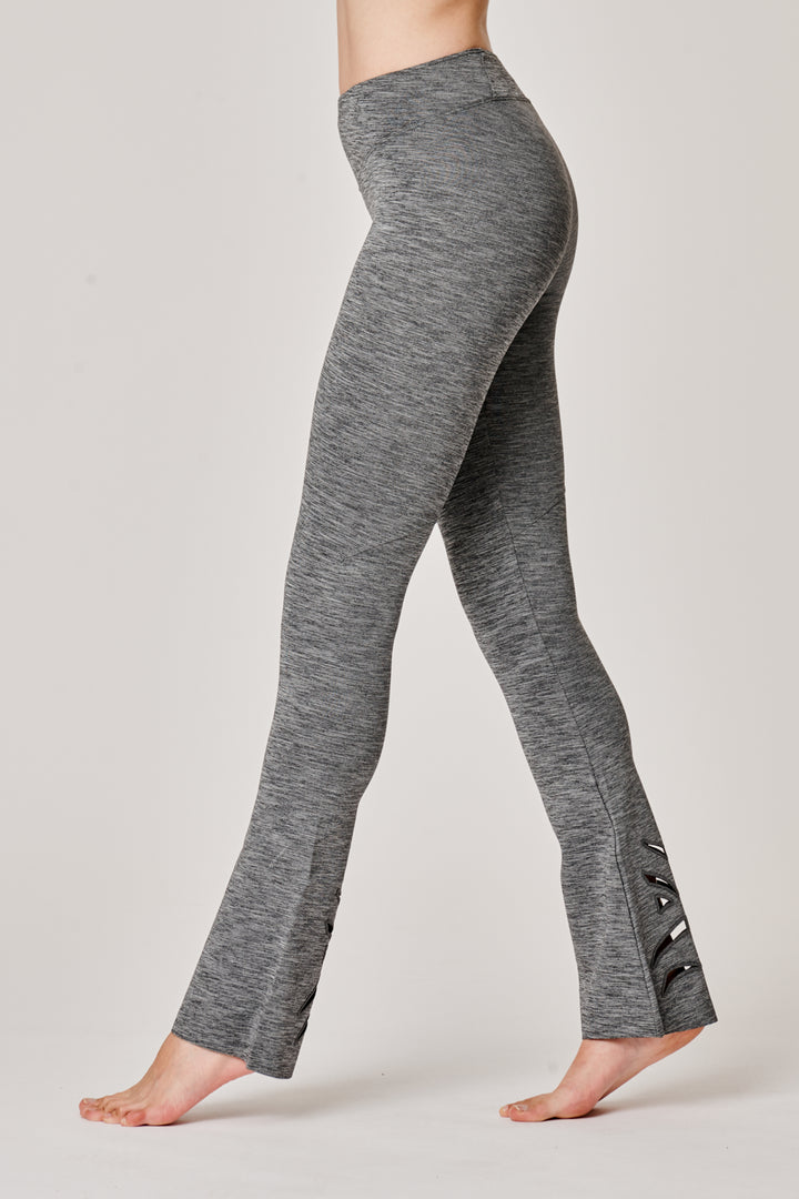 Sàpopa Vortice Grey Flare Leggings Economico