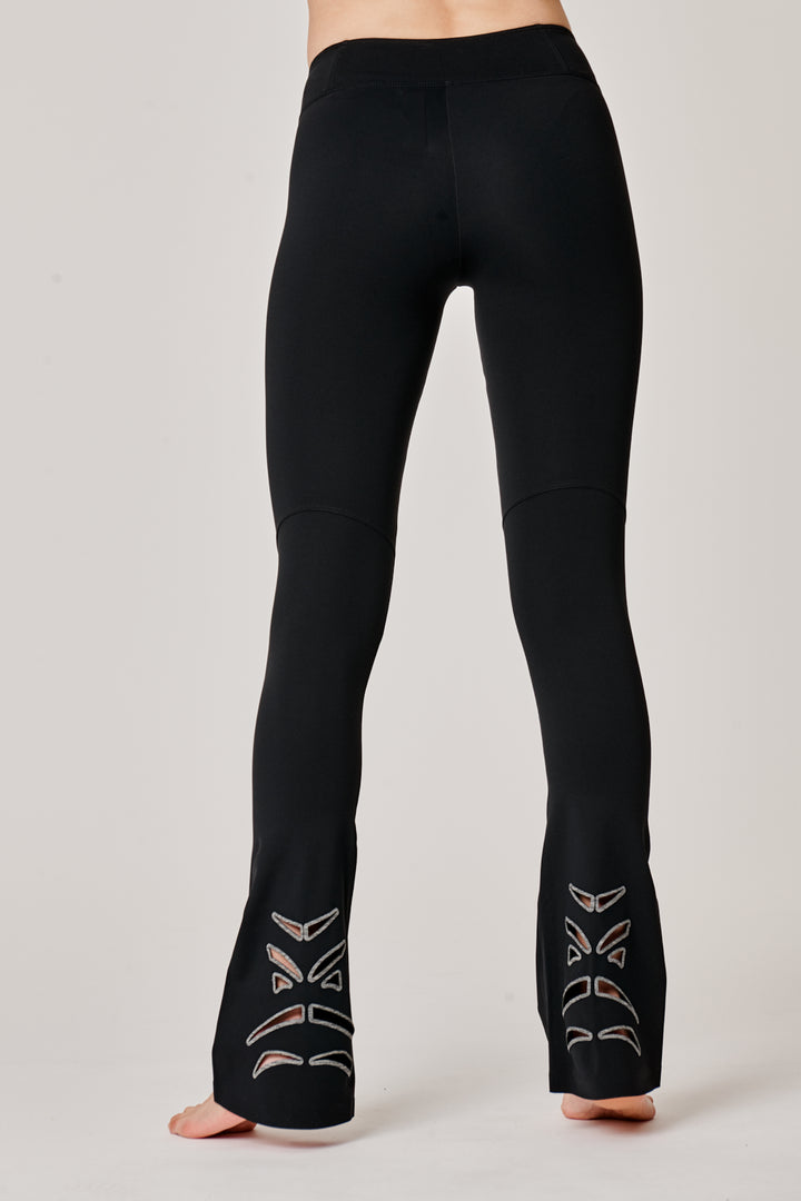Sàpopa Vortice Black Flare Leggings Offerte