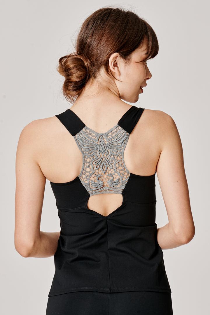 Sàpopa Tulipano Grey Lace Tank Top I Più Venduti