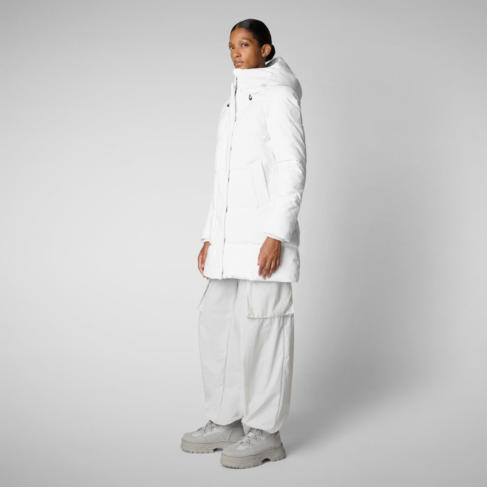 Save the duck PARKA DONNA CON CAPPUCCIO BETHANY WHITE Convenienza