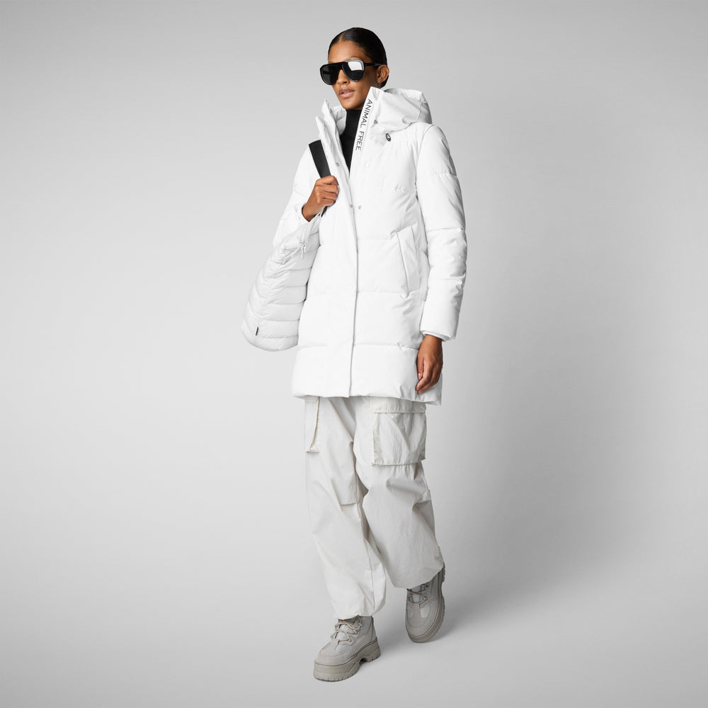 Save the duck PARKA DONNA CON CAPPUCCIO BETHANY WHITE Convenienza