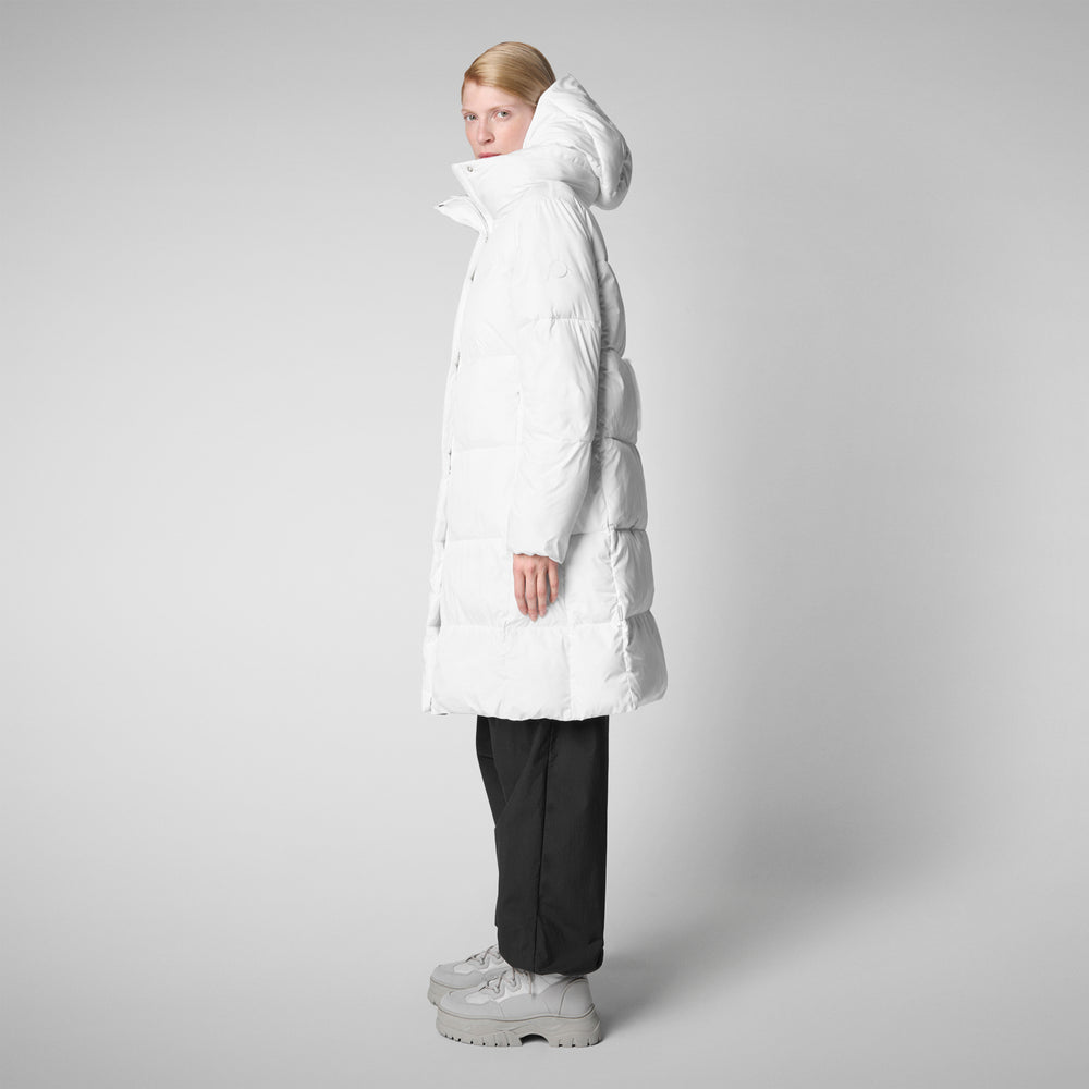 Save the duck PIUMINO ANIMAL FREE DONNA SIBYL WHITE In Vendita