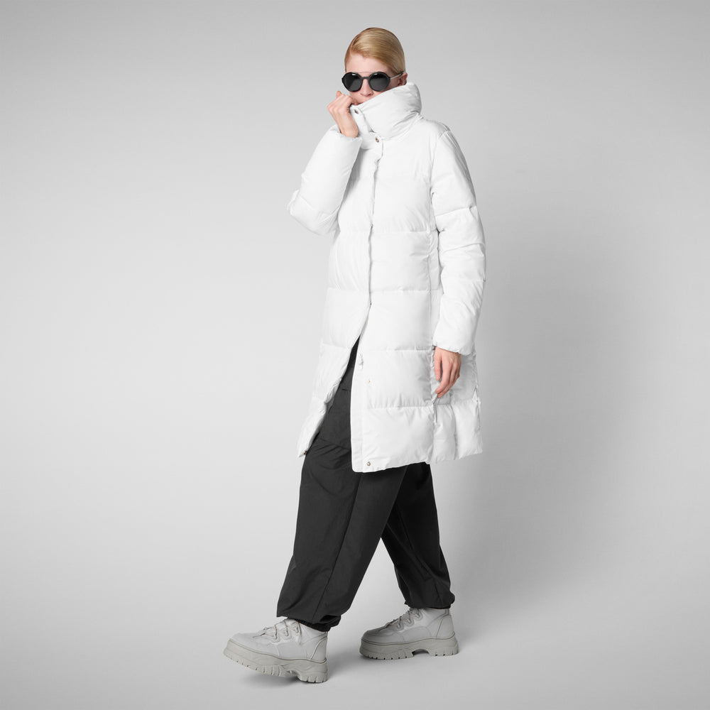 Save the duck PIUMINO ANIMAL FREE DONNA SIBYL WHITE In Vendita