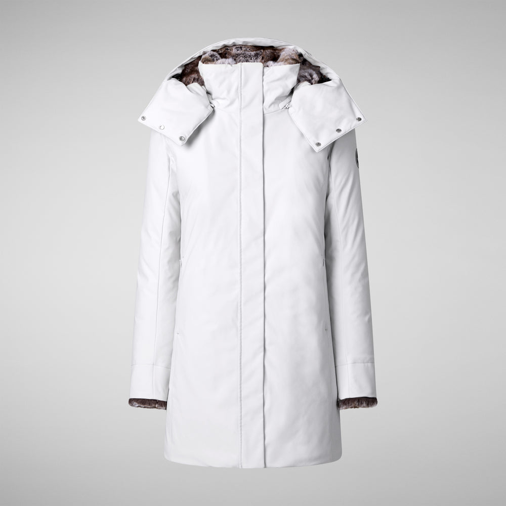 Save the duck PARKA DONNA CON CAPPUCCIO SAMANTAH GRIGIO NEBBIA Negozi Online