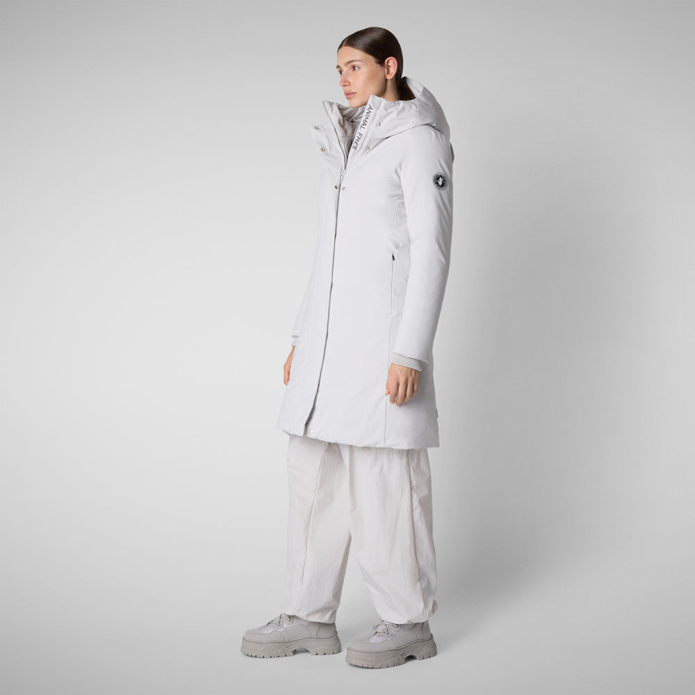 Save the duck PARKA DONNA CON CAPPUCCIO SIENNA GRIGIO NEBBIA Acquista Ora