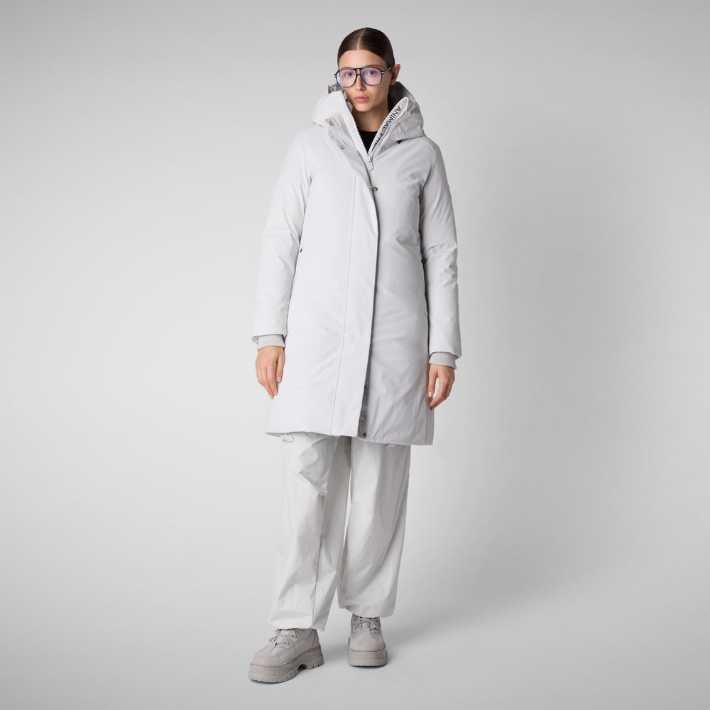 Save the duck PARKA DONNA CON CAPPUCCIO SIENNA GRIGIO NEBBIA Acquista Ora