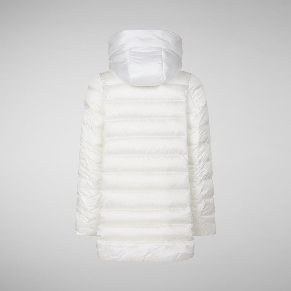 Save the duck PIUMINO ANIMAL FREE CON CAPPUCCIO BAMBINA ORIANA BIANCO Hotsell