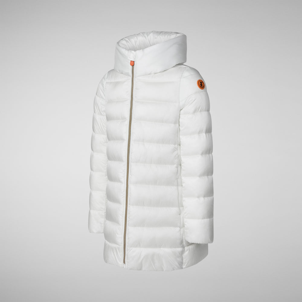 Save the duck PIUMINO ANIMAL FREE CON CAPPUCCIO BAMBINA ORIANA BIANCO Hotsell