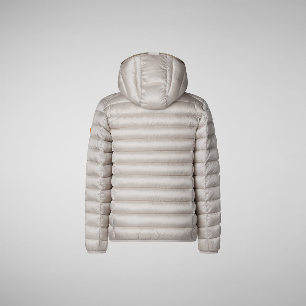 Save the duck PIUMINO ANIMAL FREE BAMBINA IRIS RAINY BEIGE Saldi Di Fabbrica
