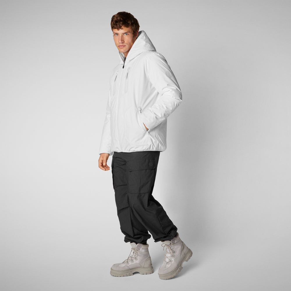 Save the duck PARKA UOMO BENEDICT IN WHITE Vendite Flash