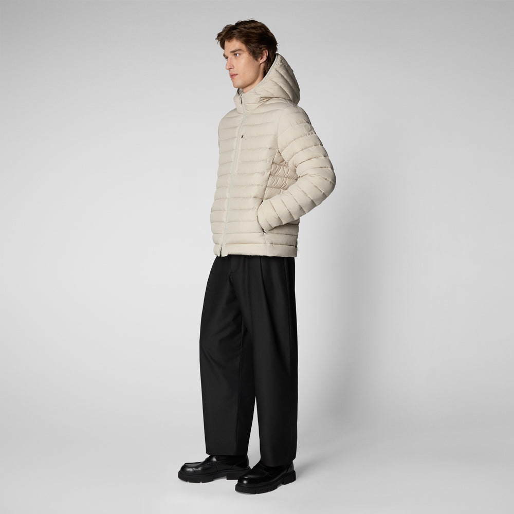 Save the duck PIUMINO UOMO JUNCUS RAINY BEIGE 2025