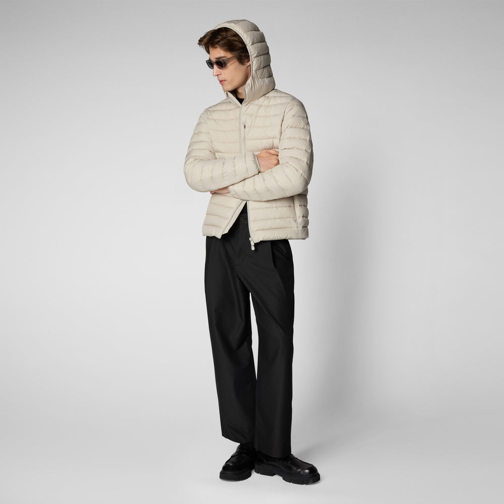 Save the duck PIUMINO UOMO JUNCUS RAINY BEIGE 2025