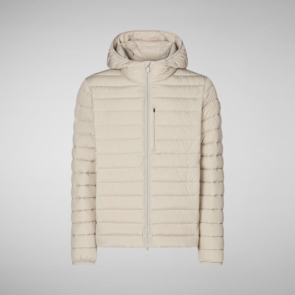 Save the duck PIUMINO UOMO JUNCUS RAINY BEIGE 2025