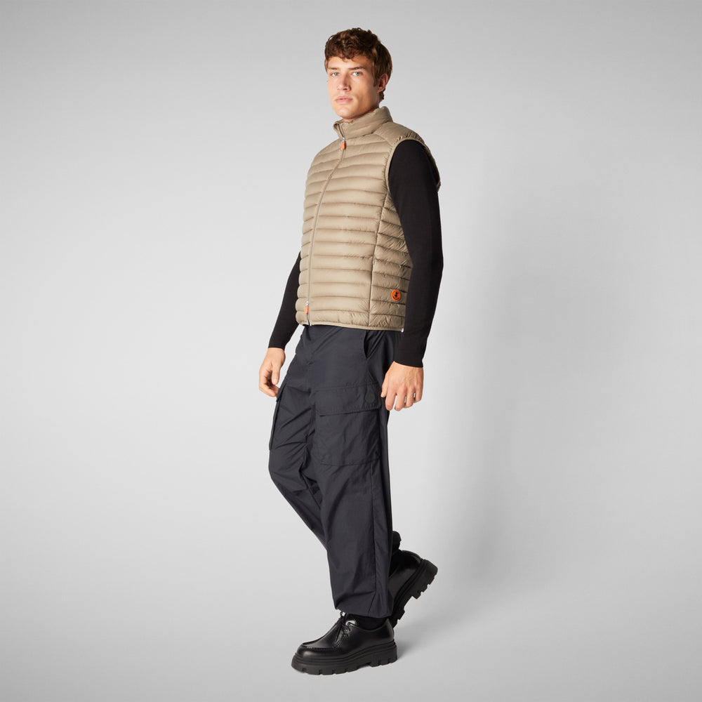 Save the duck Gilet imbottito uomo Adam Grigio elefante Nuovo