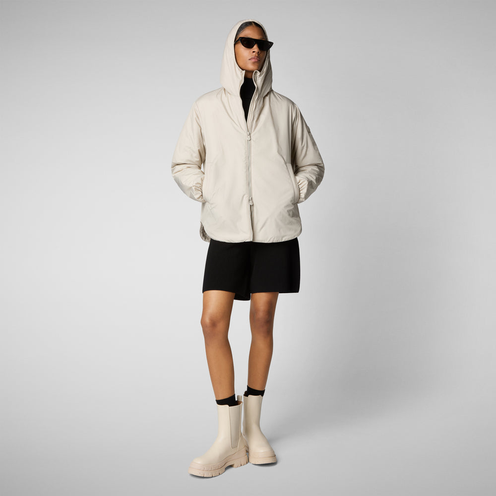 Save the duck CAPPOTTO CON CAPPUCCIO NIAZ RAINY BEIGE Vendita