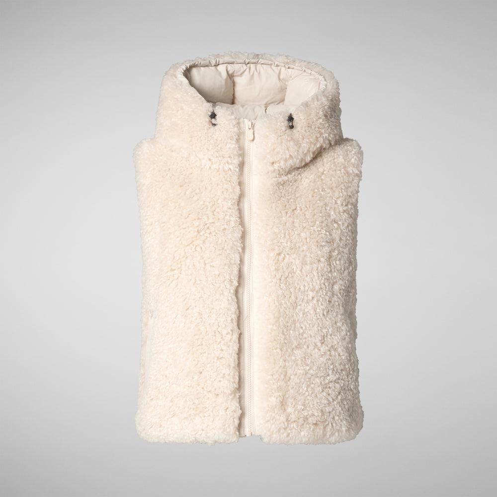 Save the duck GILET CON CAPPUCCIO DONNA KLARA BEIGE Pezzi Unici
