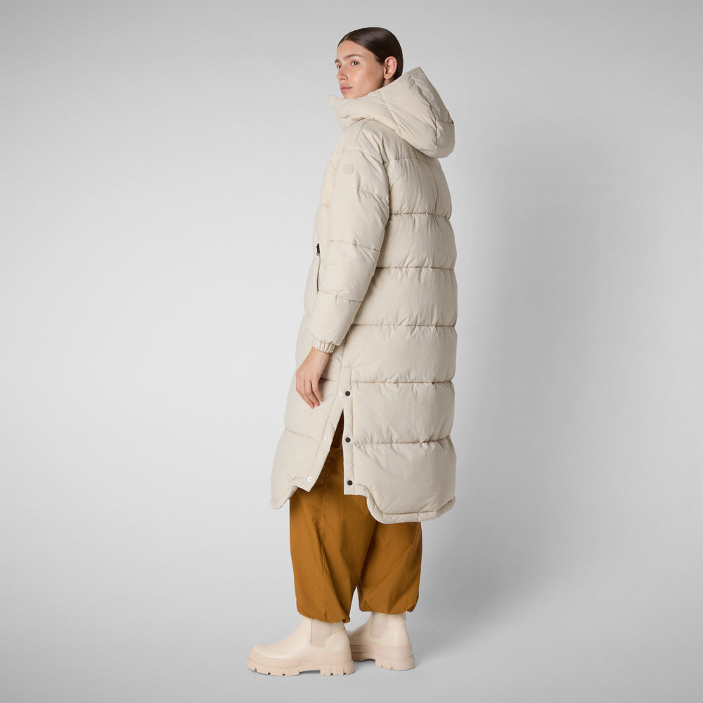 Save the duck PIUMINO ANIMAL FREE DONNA HALESIA RAINY BEIGE Acquista Ora