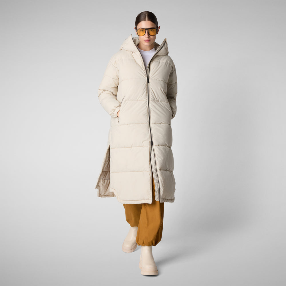 Save the duck PIUMINO ANIMAL FREE DONNA HALESIA RAINY BEIGE Acquista Ora