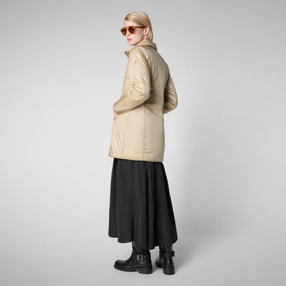 Save the duck CAPPOTTO CON CAPPUCCIO RHIA BEIGE Outlet
