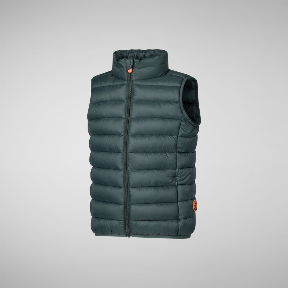 Save the duck GILET UNISEX BAMBINO ANDY VERDE NERO Hotsell