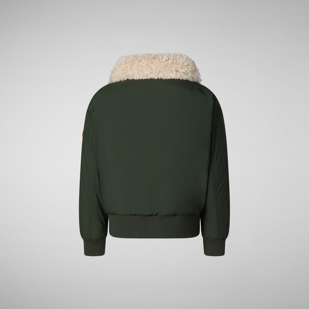 Save the duck GIACCA BOMBER DRAVEN IN LAND GREEN Vendita Calda