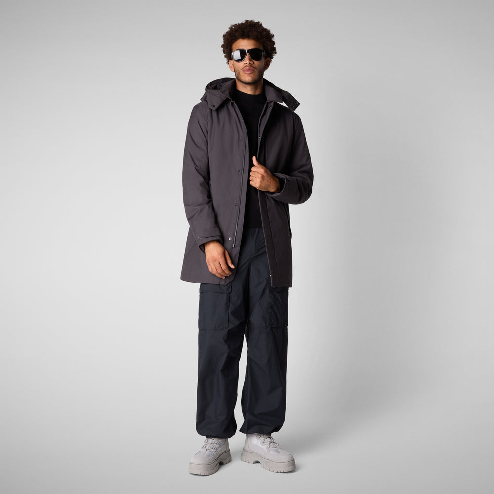 Save the duck PIUMINO ANIMAL FREE UOMO SAM CHARCOAL GREY 2025