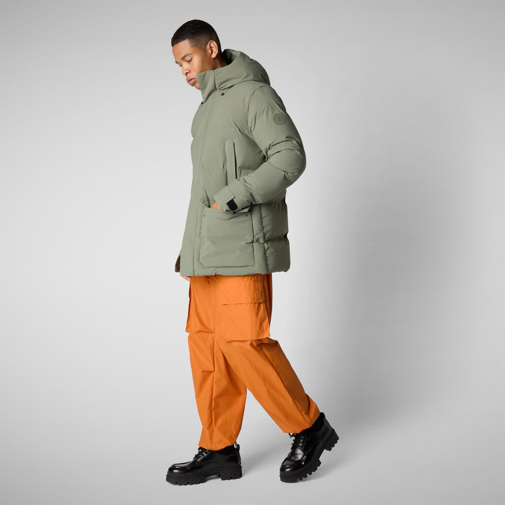 Save the duck PARKA UOMO QUINLAN IN SWAMP GREEN Qualità
