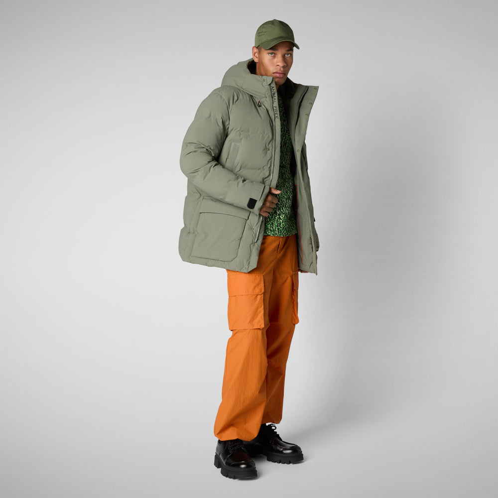 Save the duck PARKA UOMO QUINLAN IN SWAMP GREEN Qualità