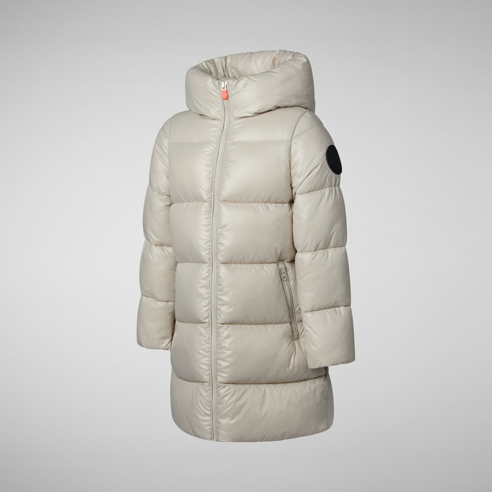 Save the duck PIUMINO ANIMAL FREE BAMBINA MILLIE RAINY BEIGE Negozi Online