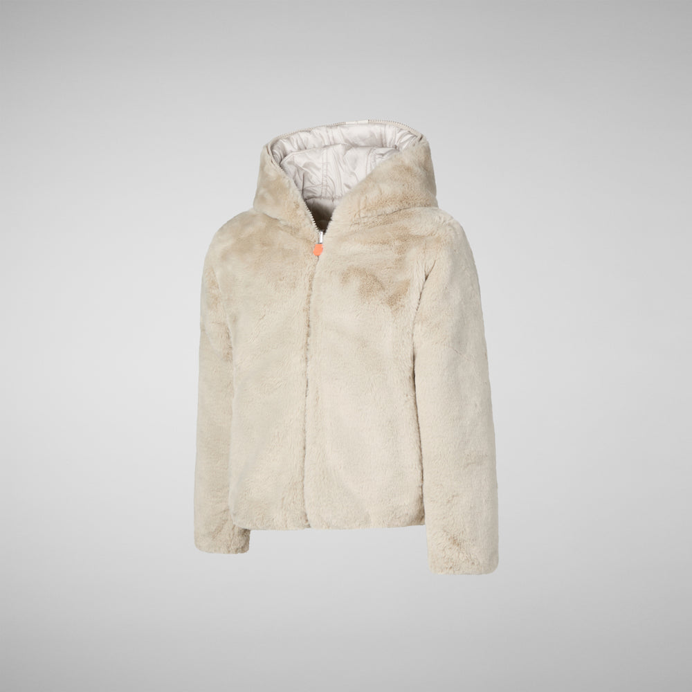Save the duck GIACCA CON CAPPUCCIO BAMBINA CHLOE RAINY BEIGE Bestseller