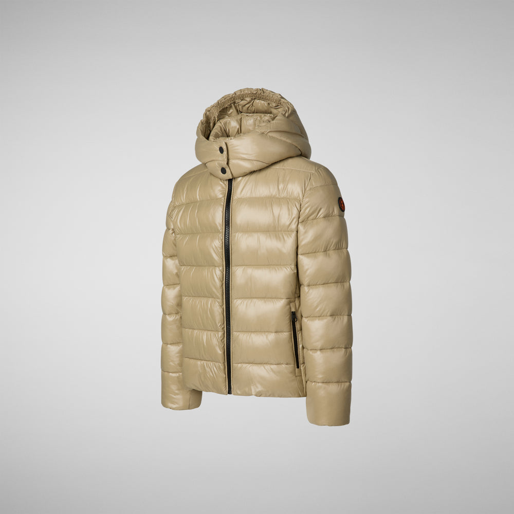 Save the duck PIUMINO ANIMAL FREE BAMBINA EVADINE BEIGE Offerte stagionali