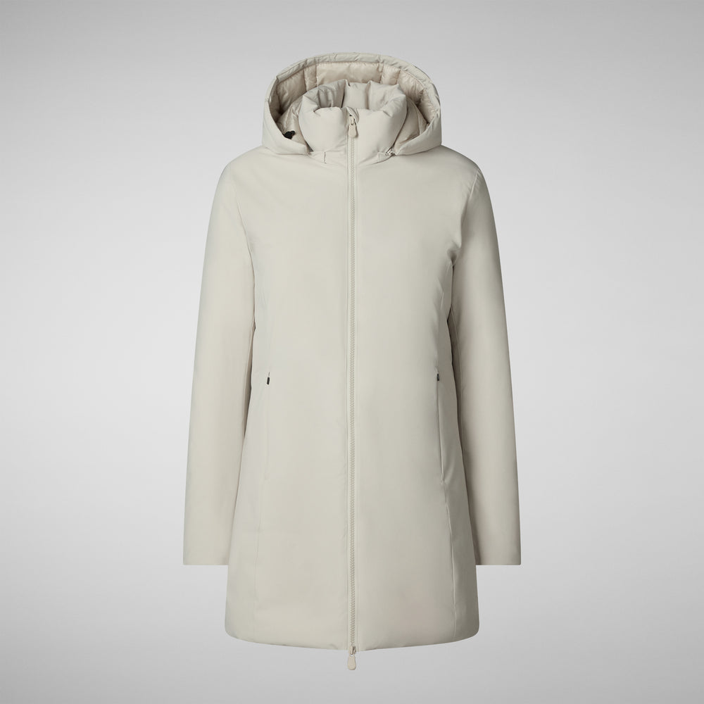 Save the duck PARKA DONNA CON CAPPUCCIO RACHEL RAINY BEIGE Offerta