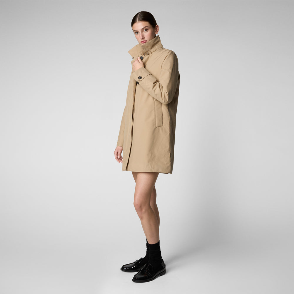 Save the duck CAPPOTTO CON CAPPUCCIO EMBIE STARDUST BEIGE Outlet
