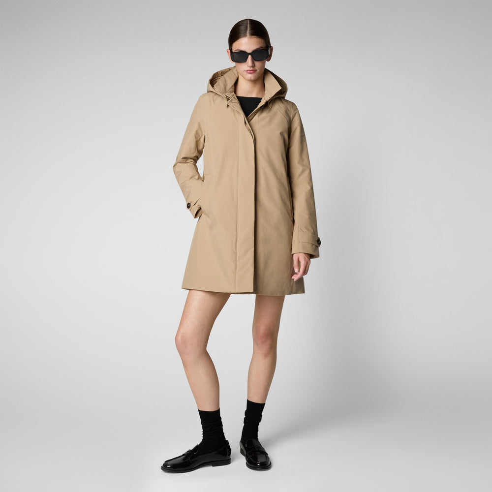 Save the duck CAPPOTTO CON CAPPUCCIO EMBIE STARDUST BEIGE Outlet