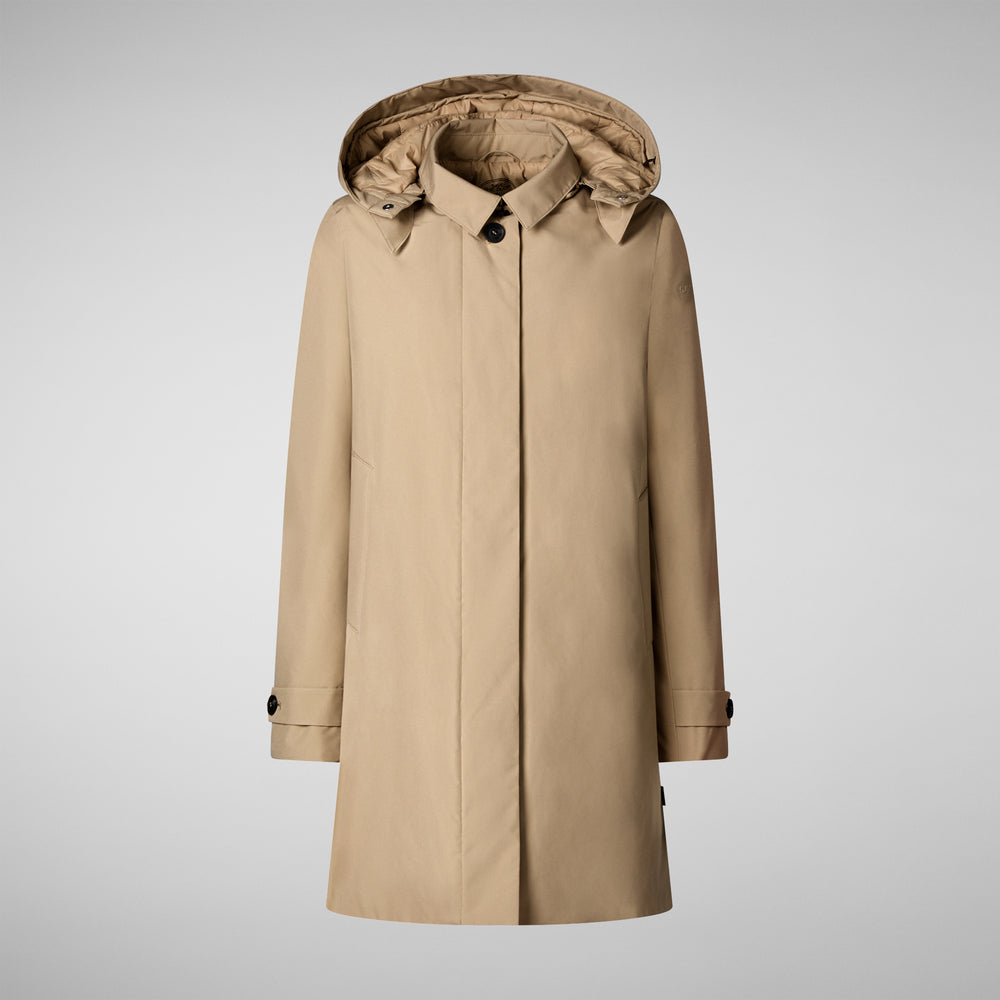 Save the duck CAPPOTTO CON CAPPUCCIO EMBIE STARDUST BEIGE Outlet