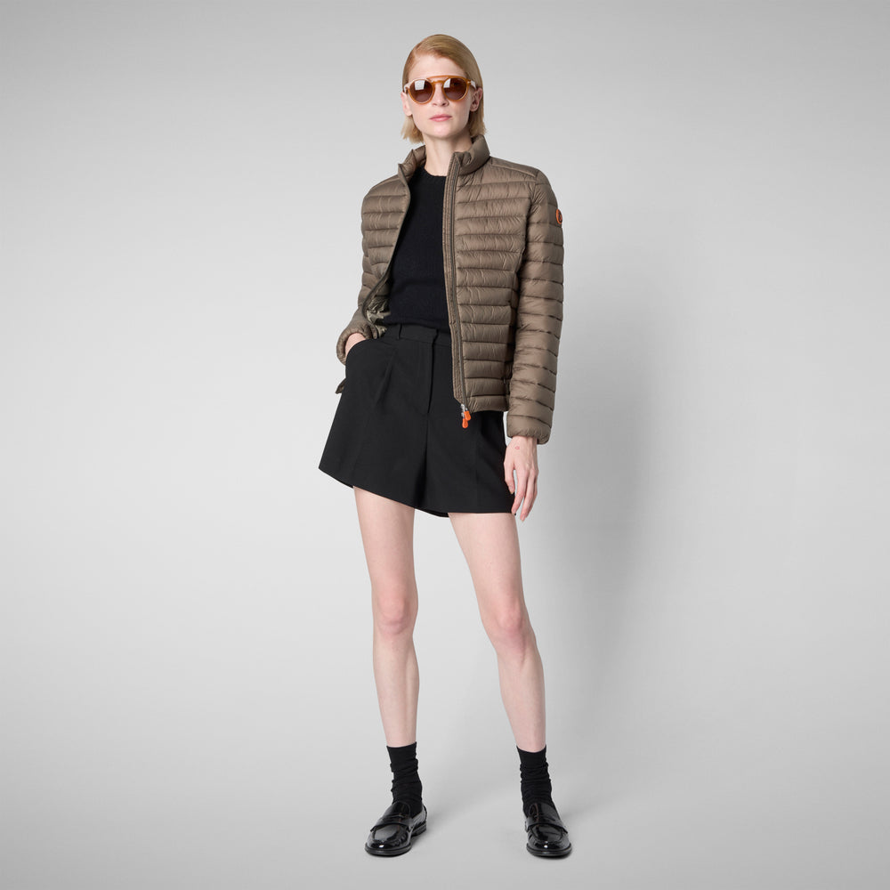 Save the duck GIACCA DONNA CARLY GRIGIO FANGO Saldi