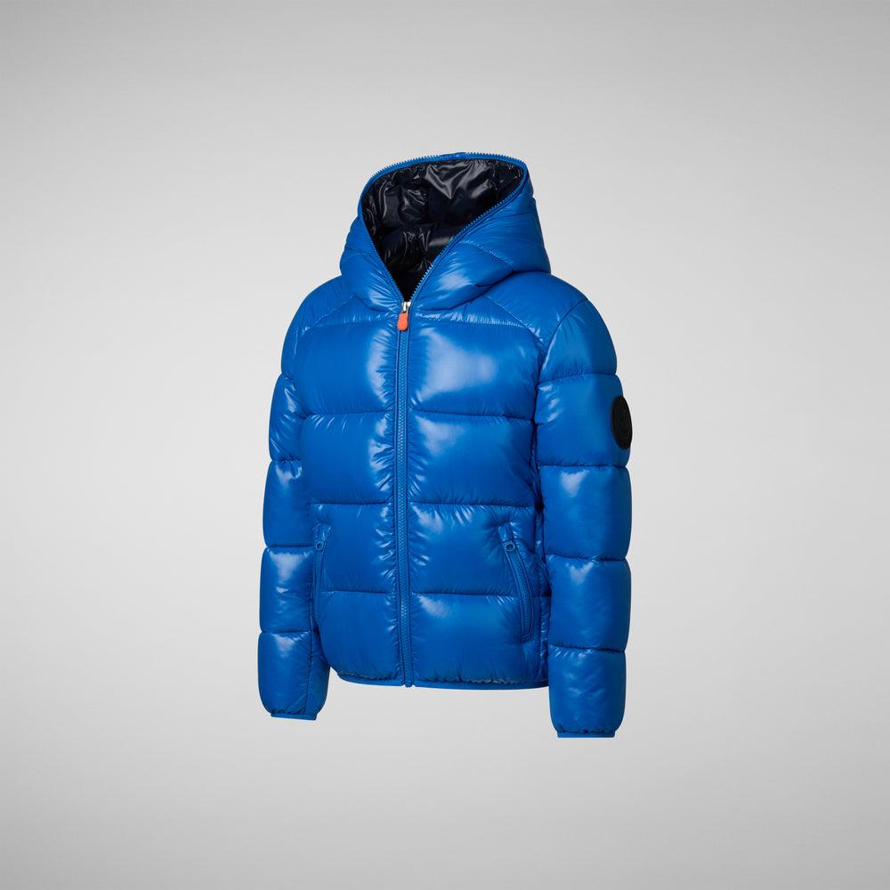 Save the duck PIUMINO ANIMAL FREE BAMBINO ARTIE BLU MIRTILLO In Saldo