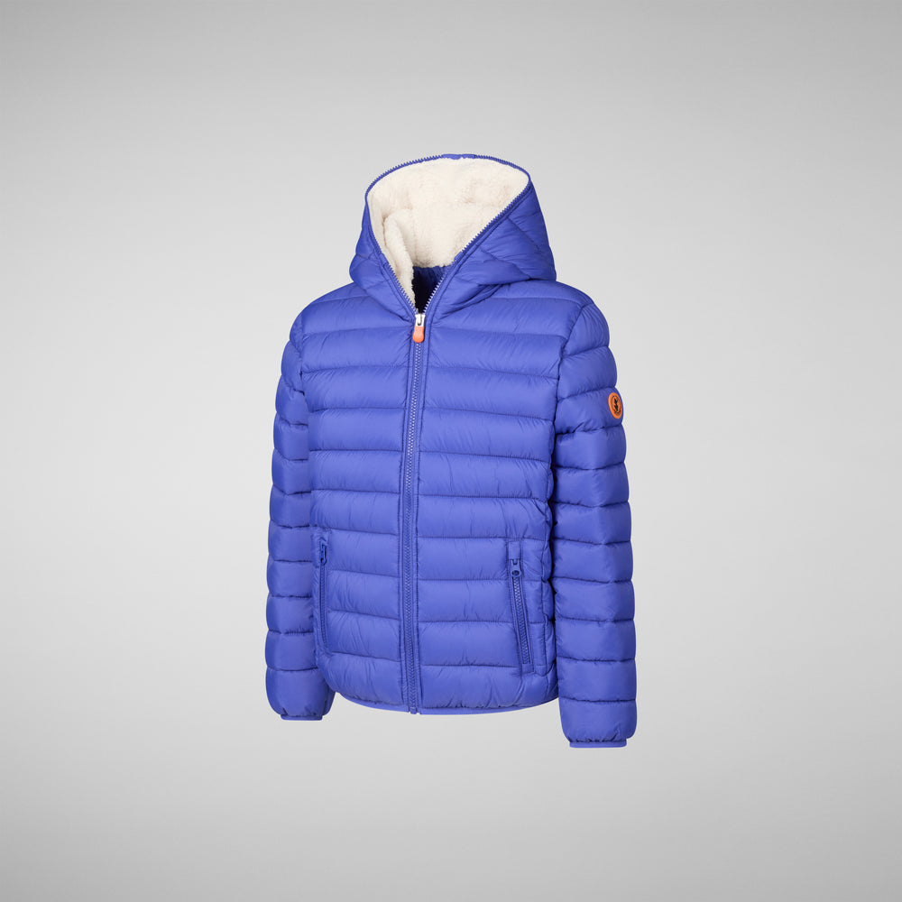 Save the duck PIUMINO ANIMAL FREE BAMBINO BLU FINNEGAN BLU GENZIANA Moda